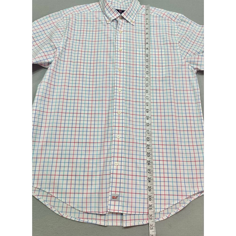 Vineyard Vines Classic Fit Murray Button Up White Multi Color Check Size Large - Picture 7 of 11